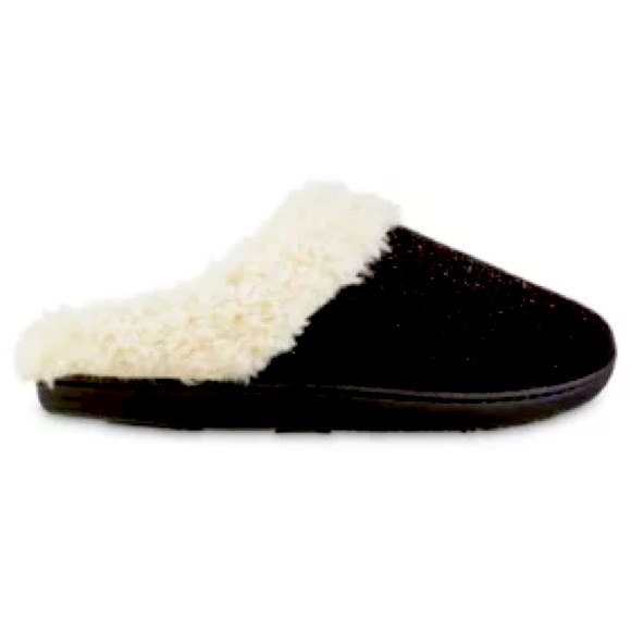 ❤️ Isotoner Women Chenille Sage Hoodback Slippers